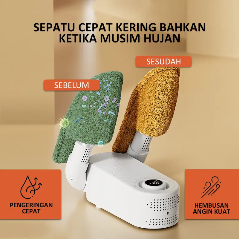 POPIC Pengering Sepatu Elektrik Shoe Dryer 200W 220V Penghilang Bau Sepatu Pria Wanita Alat Pengering sepatu elektrik Enghilang bau instan 2