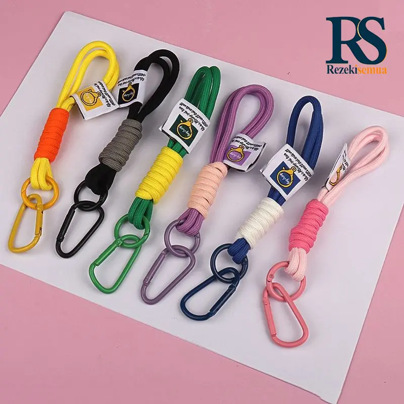 307 Charm/ Tali Gantungan Gelang Hp/ Phone Charm String Strap/ Lanyard HP paket gantungan kunci/tas /tali anyaman Outdoor mountains gantungan kunci/ kancing makana RS 1