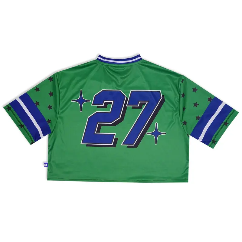 RZQ / 27 / CROP SERIES / Jersey / Oversize / Streetwear / Retro / Vintage / Music / Rugby / Crop Top 4