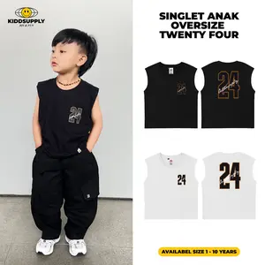 KiddSupply Sleeveless Kaos Anak Oversize Twenty Four | Kaos Anak Tanpa Lengan | Anak Unisex TSSG007