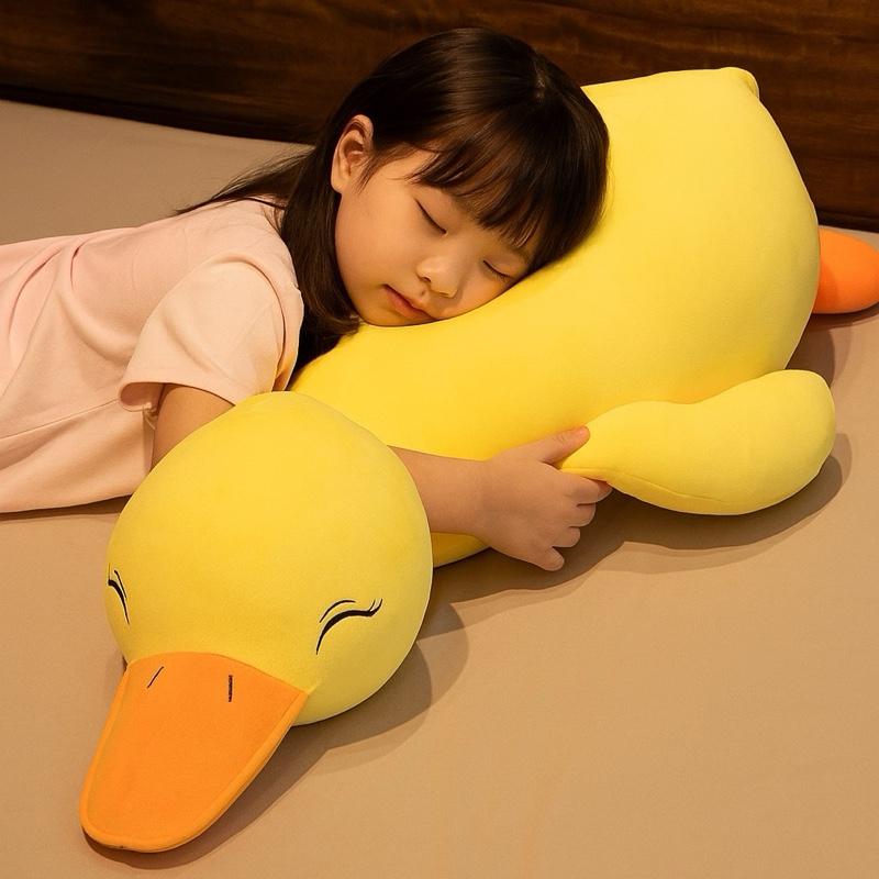 Vịt Cỏ Lười Cute 1m2 Màu Vàng Chất liệu vải miniso Co dãn 4 chiều mềm mịn Thú Bông Thú Nhồi Bông Đồ Chơi