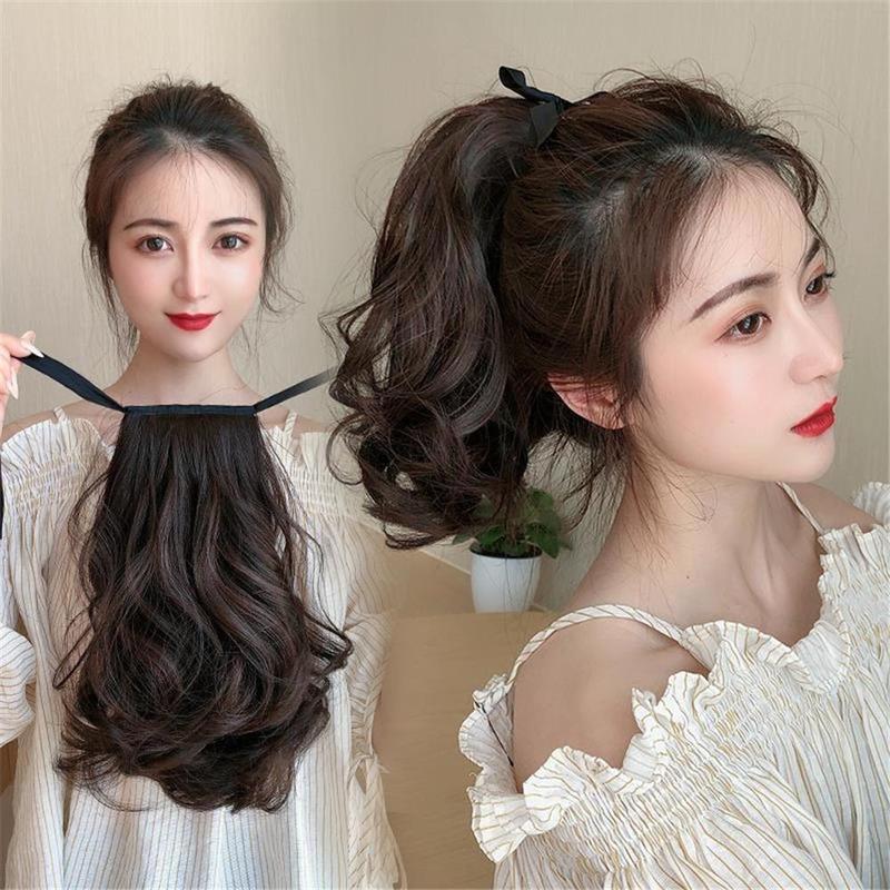 Product Introduction of Tóc Giả Đuôi Ngựa, Tóc Giả Xoăn, Kiểu Dây Đeo, Tóc Đuôi Ngựa Gợn Sóng Lớn, Tóc Giả Tự Nhiên Hàng Ngày, Tóc Giả Dài Trung Bình 22