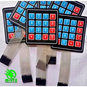 Paket 5 Pcs Keypad Pom Mini Membran 4x4 Original Berkualitas Tinggi Fleksibel & Tahan Lama untuk Sistem Pom Mini dan Industri Lainnya Computer