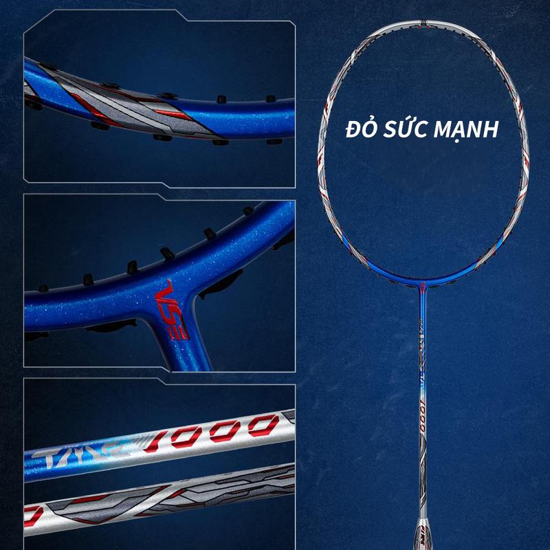 Venson VS Titan 1000 new color Vợt Cầu Lông, Màu Sắc Mới,  Khung Vợt Sáng Tạo, Sợi Carbon Đầy Đủ, 4U Siêu Nhẹ, Sợi Carbon Làm Nóng Modulus Cao, Vợt Đơn Huấn Luyện Tấn Công Chuyên Nghiệp, Bao Gồm cước Cầu Lông Và 2 quấn cán