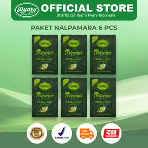Pyary [OFFICIAL STORE] Paket 6pcs Sabun Nalpamara Herbal Soap Handmade 100% Original Badan POM