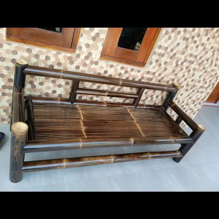bale bambu hitam- kursi bambu- bambu furniture