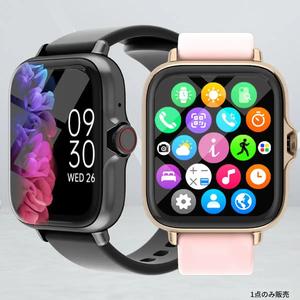 2026 スマートウォッチ フィットネストラッカー、電話通話・メッセージの接続、音楽再生、歩数カウンター、天気情報、Android＆iPhone対応、1.83インチフルタッチスクリーン