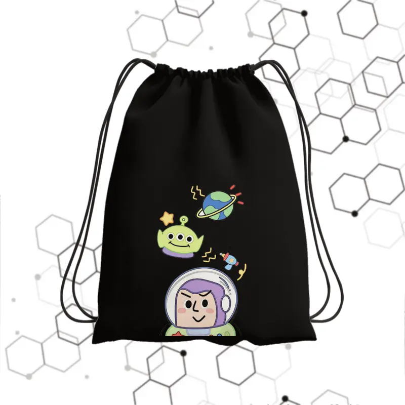 Tas Serut Sekolah Toy Story Draw Bahan Perasut Nilon Anti Air 30cm x 38cm Tas Travel  Terlengkap 7