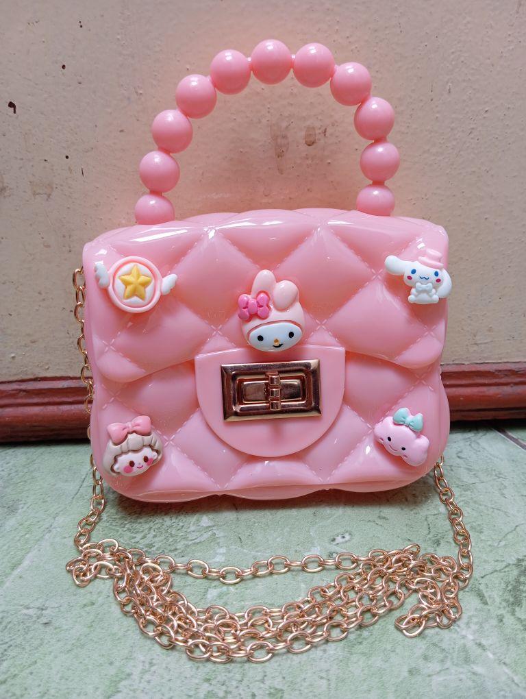 Product Introduction of ( Cek Warna Chat Dulu ) Slingbag Mini Jelly Glossy Karakter Sling Bag Rantai Tas Selempang Jinjing Anak ( Tidak Request Dikirim Random ) 62