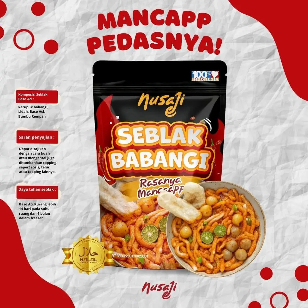 Nusaji Seblak Babangi 210 Gr