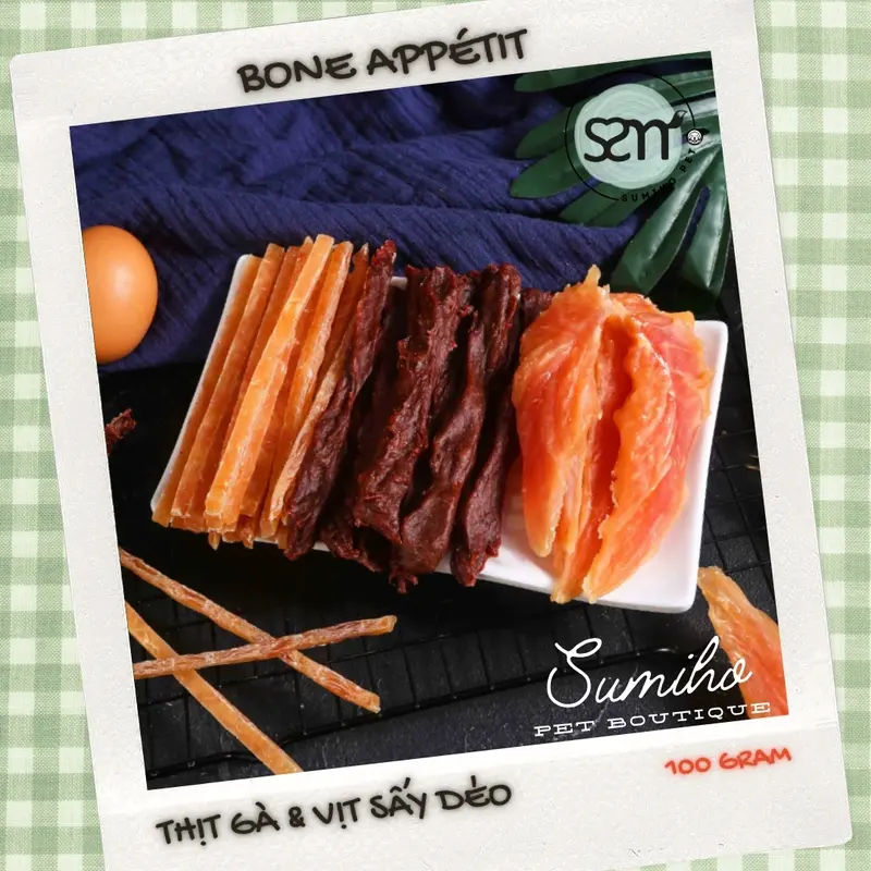 Bánh thưởng dinh dưỡng chó mèo Bone Appetit (gói 100gr) snack ăn vặt dinh dưỡng cho thú cưng 1