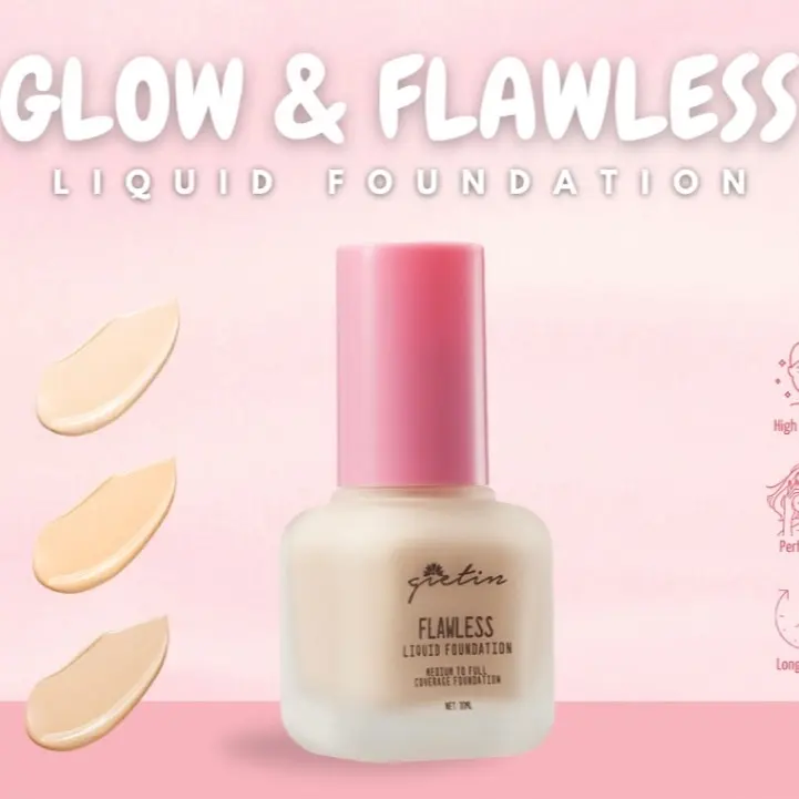 Gietin Foundation Glow & Flawless GT14 – Medium To Full Coverage