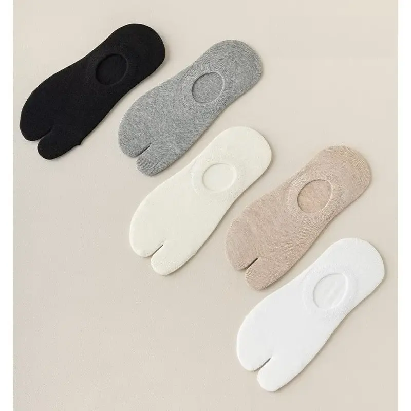 JOIN Kaos Kaki Wanita Semata Kaki Polos Korean Style Ankle Socks / Kaos Kaki Pendek Jempol Semata Kaki / Hidden Invisible Women Socks / Kaos Kaki Jari 204 6