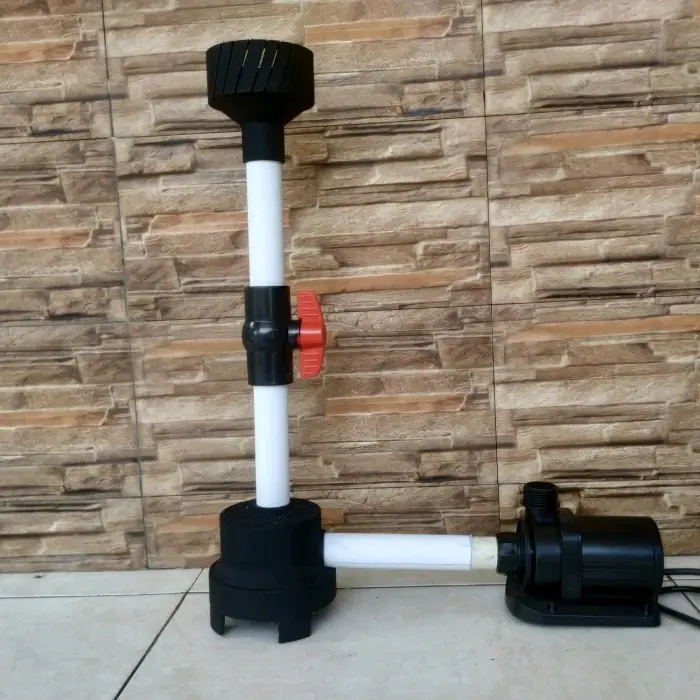 paket skimmer dan vaccum drain kolam ikan koi 0