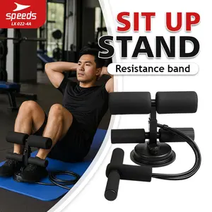 Speeds Sit Up Stand + Tali Resistance Band Alat Olahraga Sit Up Holder Fitness Gym 022-4A