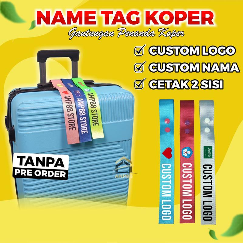 ANP88 - Tag Koper Custom Desain / Baggage Tag Custom/ Gantungan Penanda ...