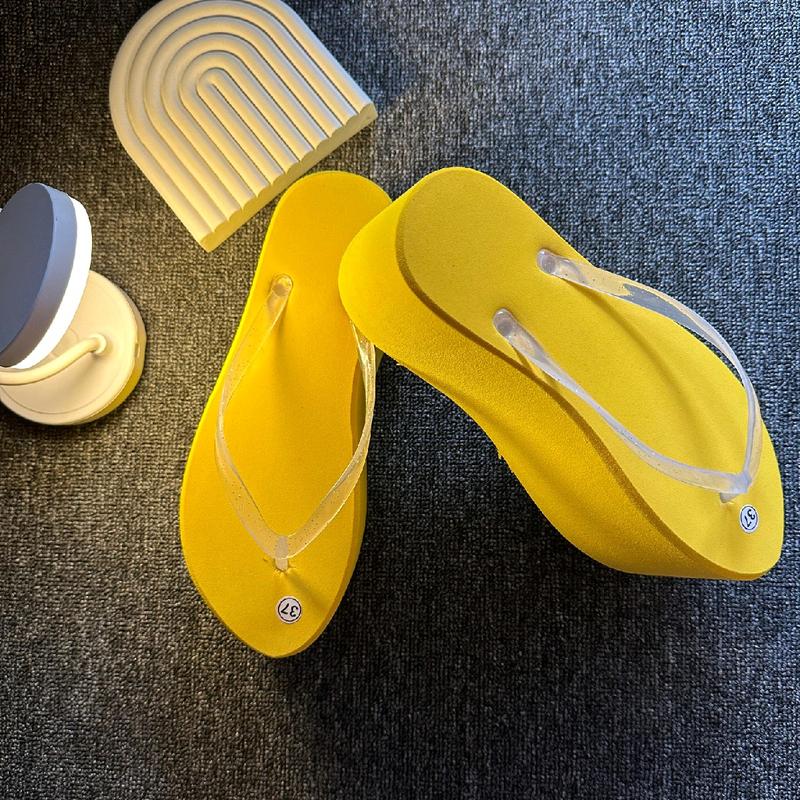 SANDAL FLAT KUNING HEEL 7CM Sendal Wanita 4