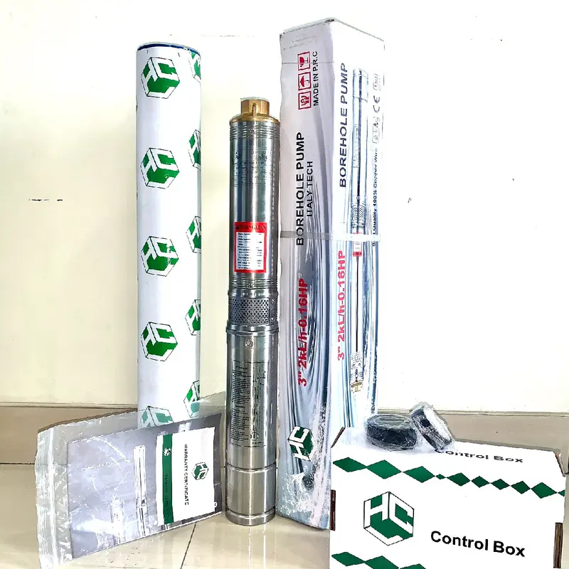 (3" 0,16hp) Submersible HCL Pump 3" SDM 2/5 -0,16hp+CB (Tanpa Kabel) 0