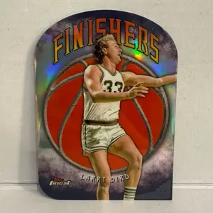 Larry Bird silver finishers die cut topps finest 2025