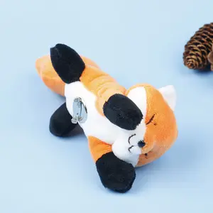 Cute 1pc Mini Little Fox Doll Cartoon Plush Brooch Couple Cute