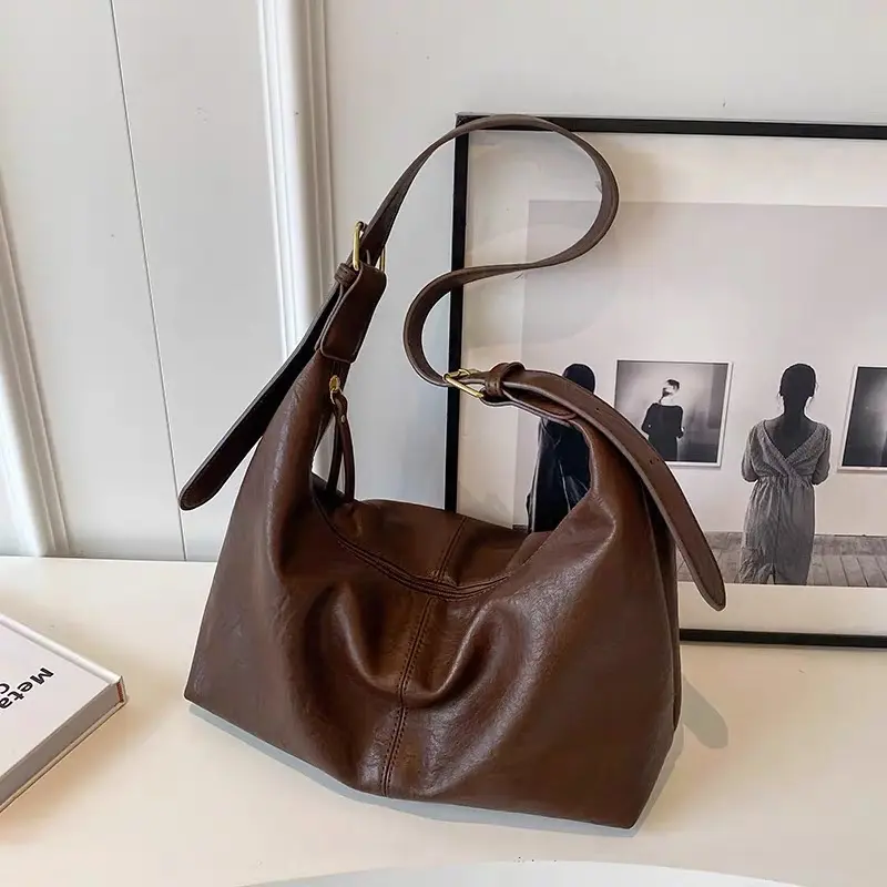 Túi tote da mềm đeo vai, đeo chéo size 32cm da trơn đơn giản đi học đi làm, đựng vừa A4 (link mới)