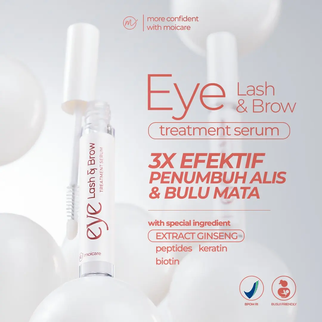 Moicare Eye Lash & Brow Growth Serum - Penumbuh Pelebat Penebal Alis & Pemanjang Bulu Mata