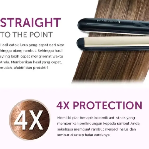 catokan rambut remington ceramic  straight S5300 2