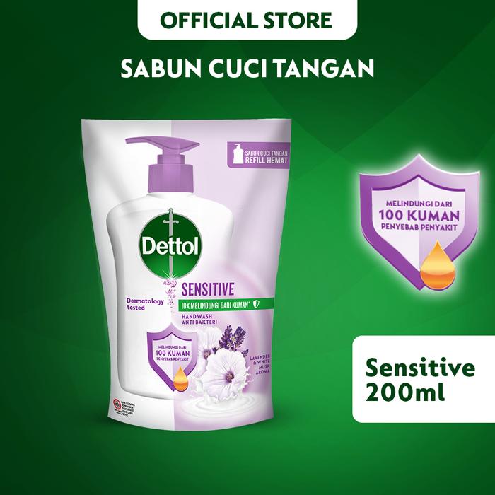Gambar Dettol Sabun Cuci Tangan Sensitive 200ml dari Dettol Indonesia Store Kota Administrasi Jakarta Timur Tokopedia