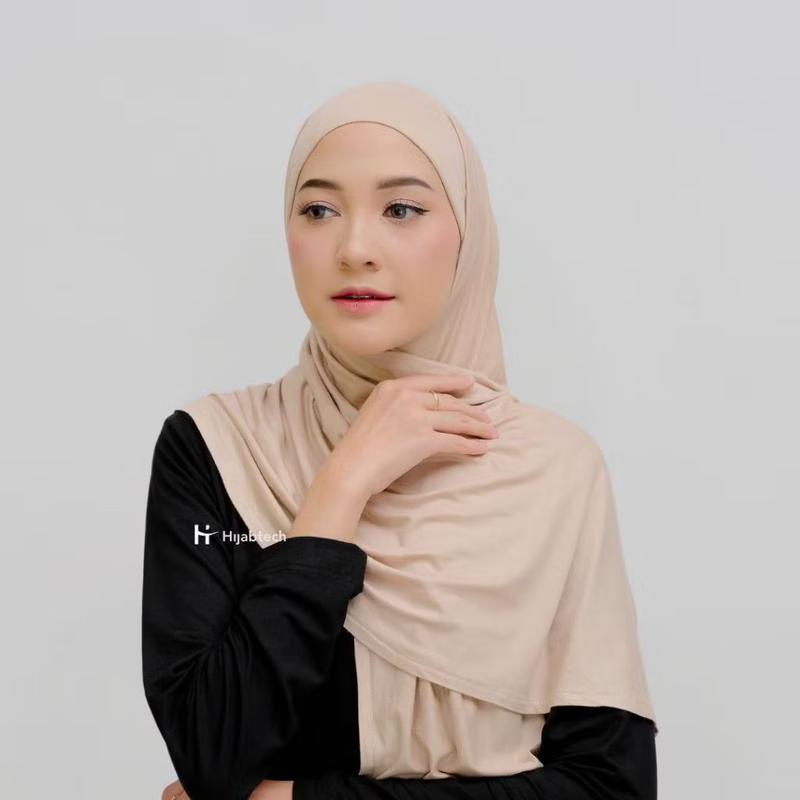 Hijabtech ICY-Touch Pashmina Instan Hijab Tencel Antibakteri Sensasi Dingin Dikulit Muslim Soft 5
