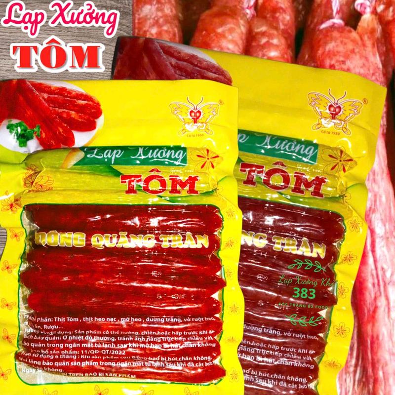 Lạp Xưởng TÔM 1Kg { 2Túi ĐÔNG QUÃNG TRÂN } Đặc Sản Sóc Trăng 0