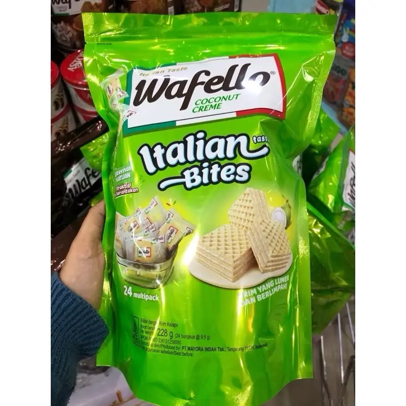 Pch - WAFELLO Wafer Bites Kemasan Pouch isi 24pcs 5