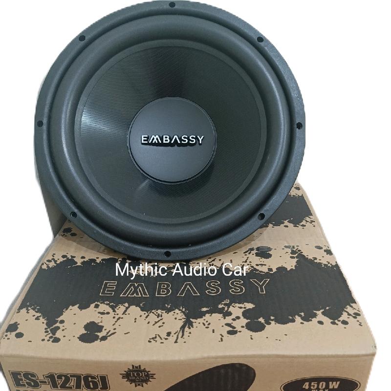 Subwoofer Embassy 1276 J Double Coil New Speaker 12 Inch 450Watts Myhic Audio Car 6