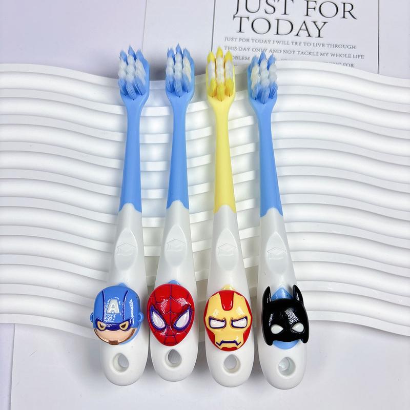 Product Introduction of [2-12 years old]4pcs/set Marvel Cartoon Toothbrush Spider-Man / Iron Man Children's soft bristle manual cleaning toothbrush 16