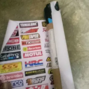 39 Lembar Stiker Motor Sponsor Racing sudah terpotong bahan graftack crdsgn