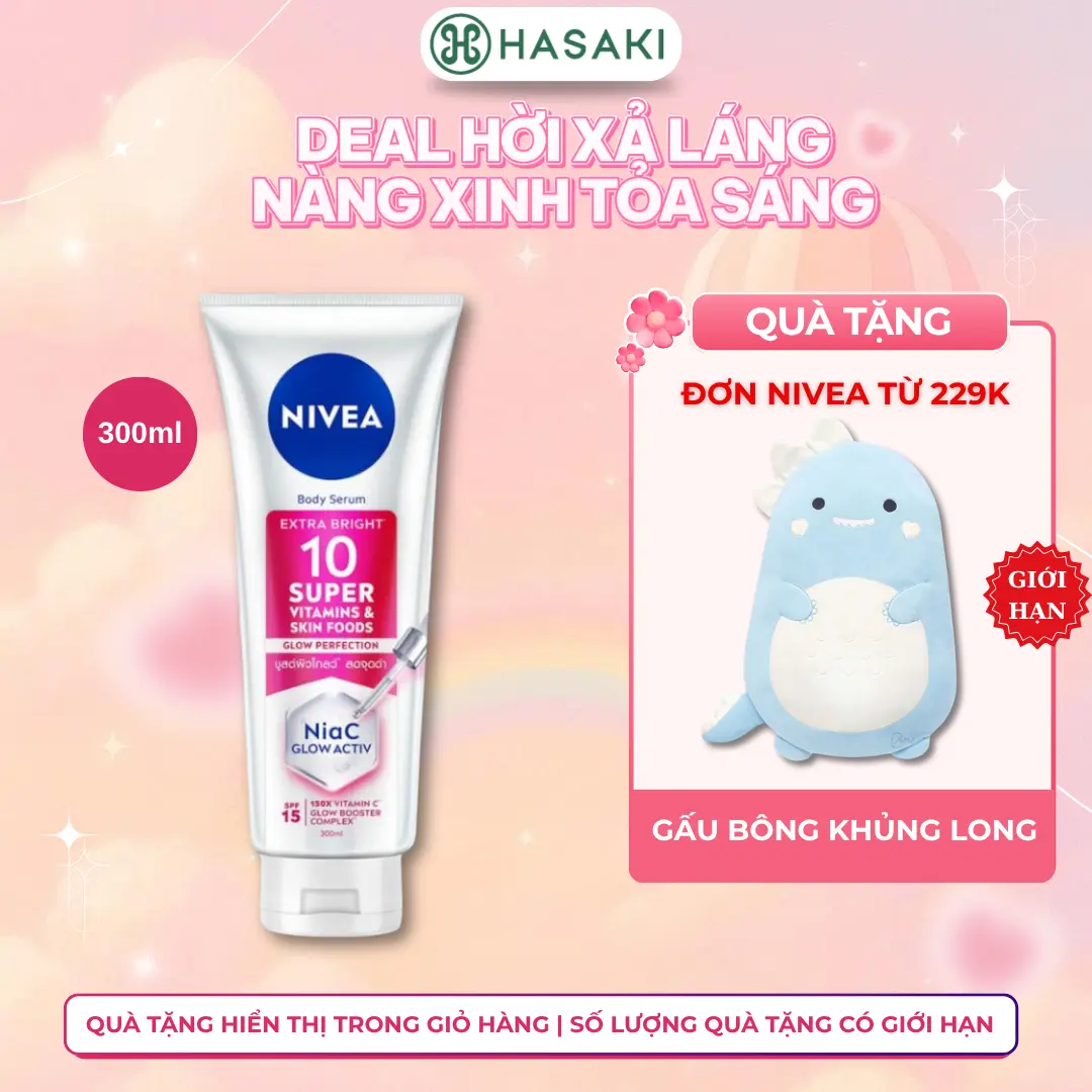 Serum Dưỡng Thể Nivea Sáng Da, Mờ Thâm Nám 300ml | HASAKI BEAUTY