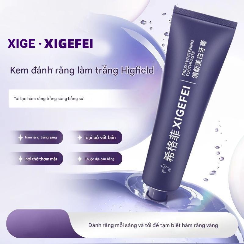 XIGE(XIGEFEI)Kem đánh răng Kem Đánh Răng Khử Mùi, XIGE XGFEI, Làm Trắng Răng, Loại Bỏ Mùi Hôi, Màu Trắng Sáng, Thích Hợp Cho Răng Vàng Và Đen