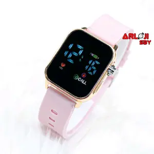 Jam Tangan Wanita Cewek Led Watch Shilte SLT 3642 Jam Tangan Fashion Digital Tali Rubber Warna Elegant