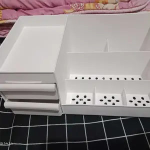 Rak DOMI kosmetik putih tempat makeup storage tempat penyimpanan skincare