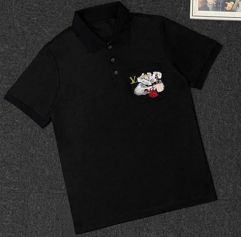  Áo Polo Nam Thêu Hình Nghệ Thuật Trên Túi Ngực – Chất Poly Cá Sấu Form Slimfit Basic Sang Trọng-HẢI ĐĂNG STORE 