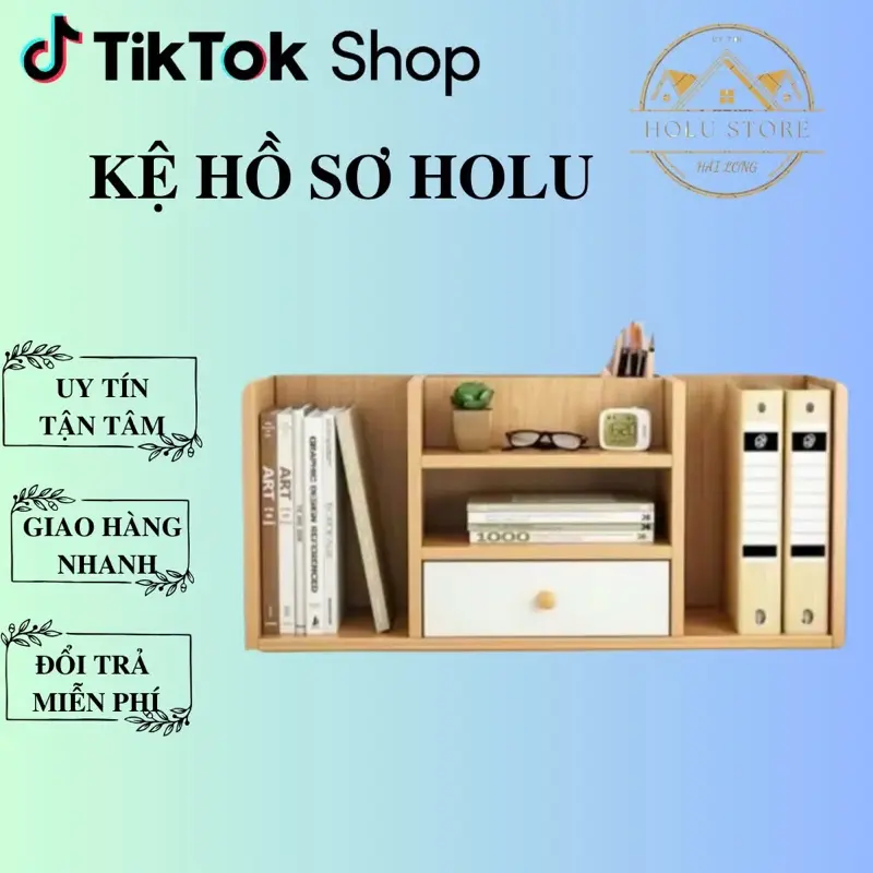 Kệ sách để bàn hồ sơ để bàn mẫu mới 2025. Kiểu dáng sang trọng mới lạ. Chất liệu gỗ MDF phủ nhựa melamin, chống ẩm mốc mối mọt. Kệ decor.
