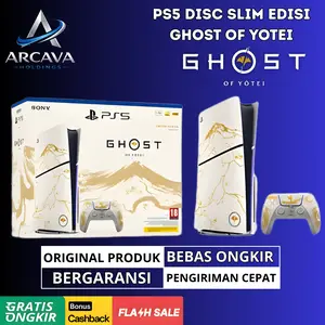 PlayStation 5 PS5 Console Disc Slim Ghost Of Yotei Gold Limited Edition Game Controller