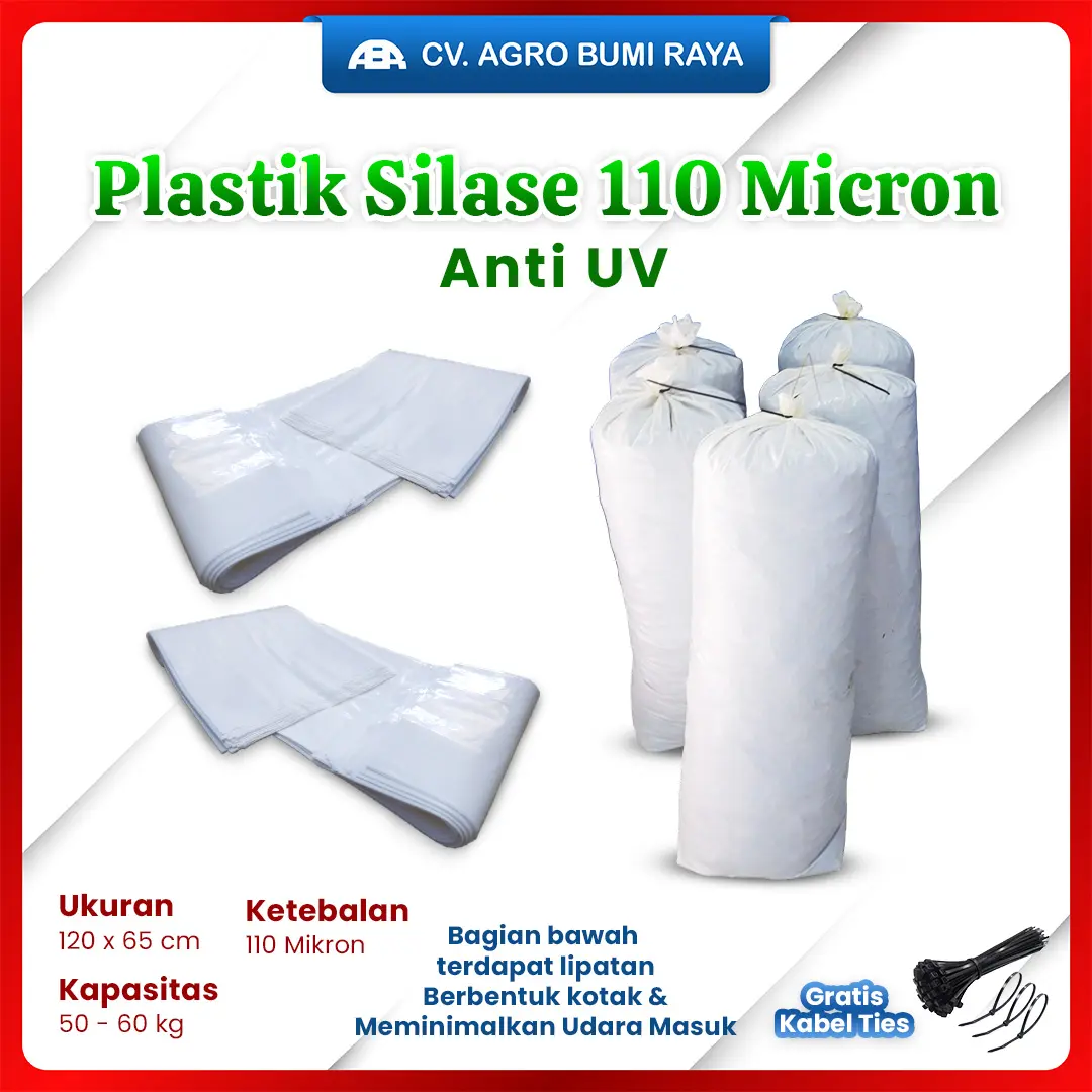 Kantong plastik silase tebon tebal 110 mic