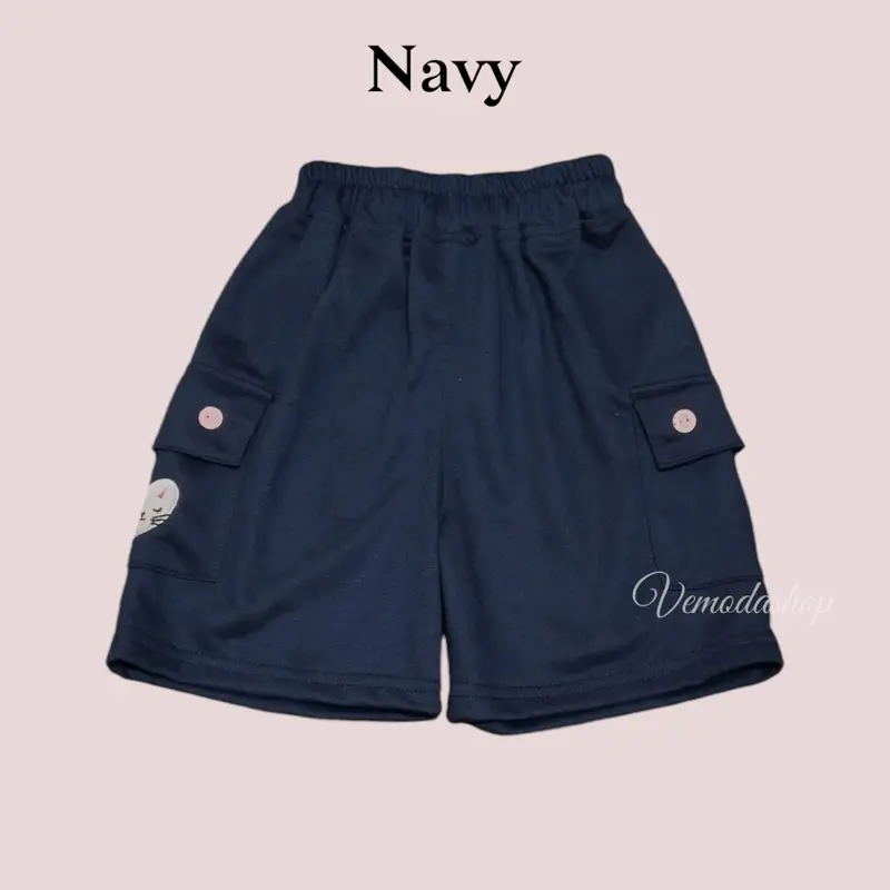 Celana  Pendek Cargo Anak Perempuan  Stylish dan Nyaman Usia 3-14 Thn Fashion 3