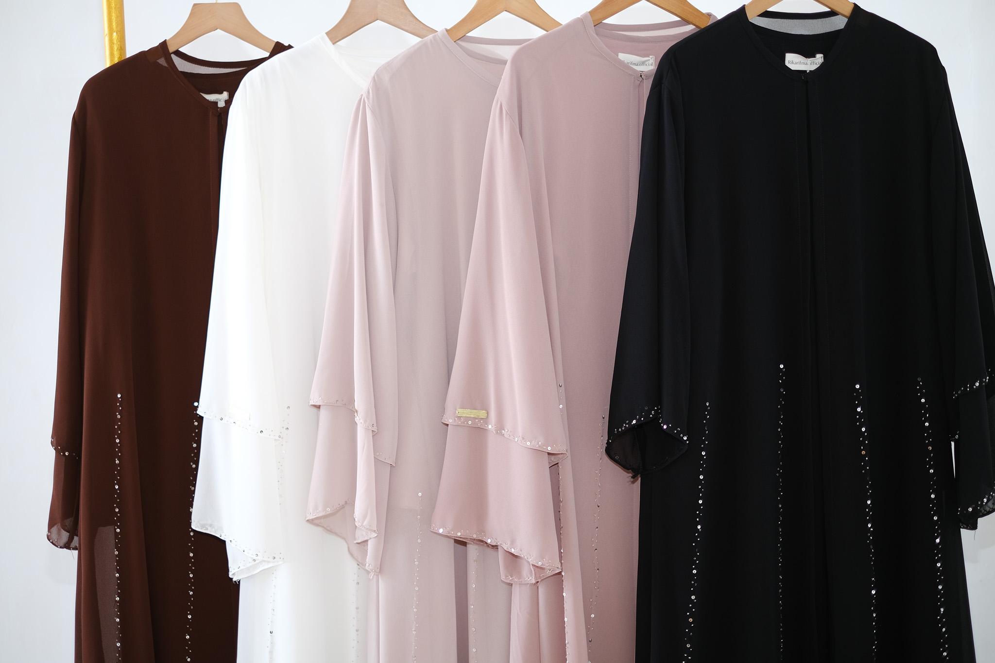 Rika.rifmaofficial - Abaya Lubna - Set Inner - Set Outer - Free Pashmina - Matt Cerutty baby doll armany