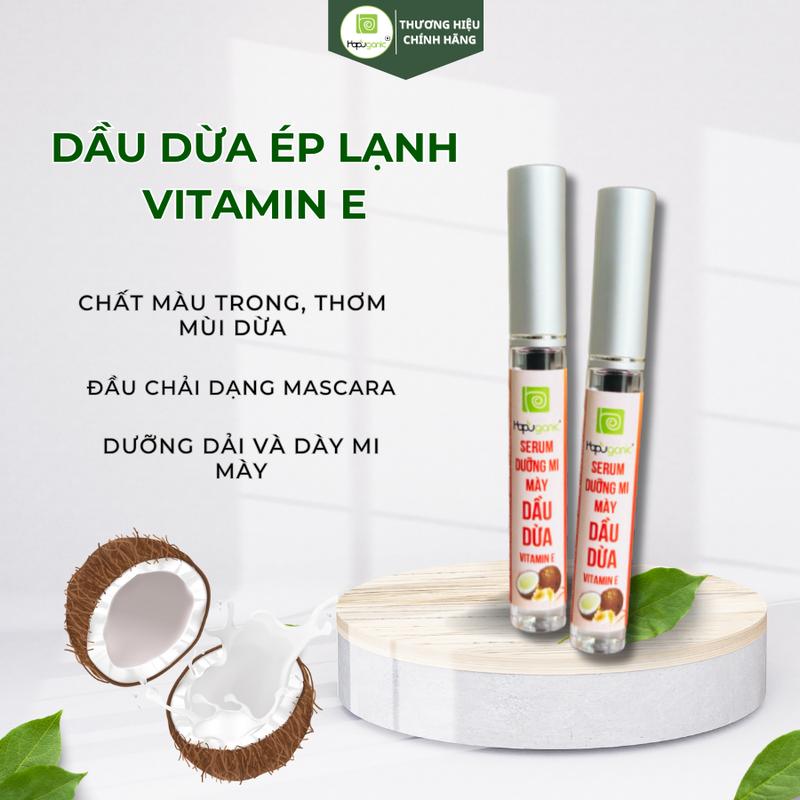  Serum Dưỡng Mi & Mày Dầu Dừa VitaminE Chính Hãng Giúp Làm Dài Và Dày Lông Mi 