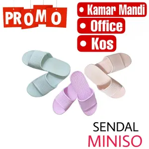 1 PASANG Sandal Pria Wanita Anti Licin SLOP KARET EMPUK MINI-SO Size 36-45