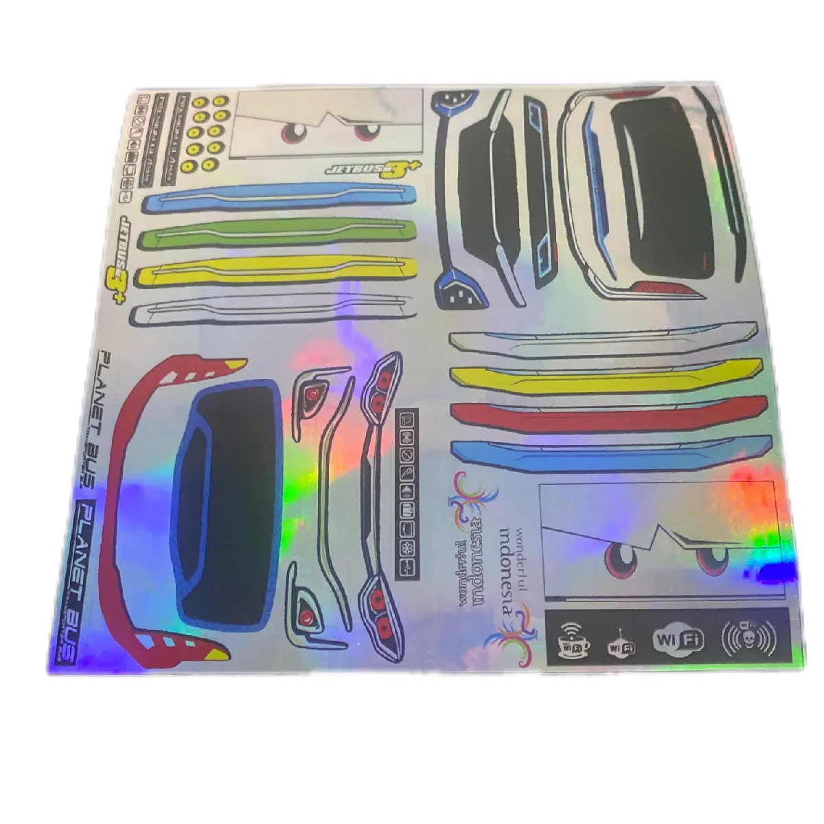 stiker bus basuri miniatur jb 5 dan jb 3 lengkap Stationery Paper notebook kecil