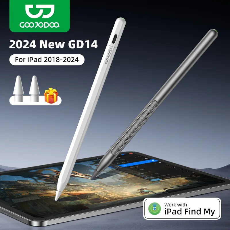 GOOJODOQ GD14 2024 New Stylus Pen With Ipad Find My App And Custom