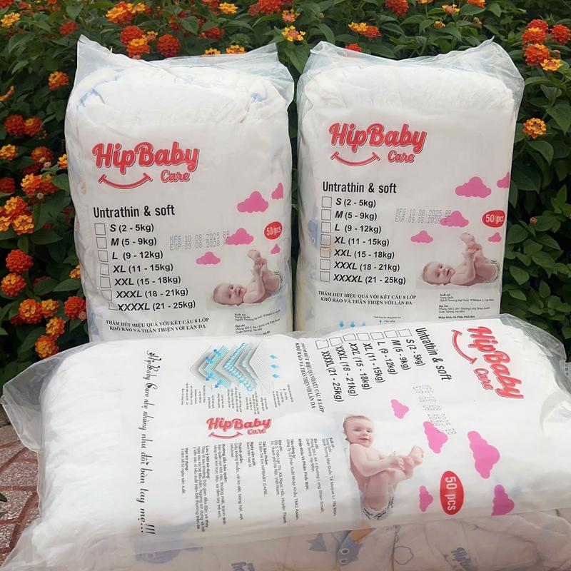  Hip Baby Care Combo 3 Bịch 150 Tã Quần Untrathin Soft Kích Thước Trung Bình Cho Trẻ Từ 0-36 Tháng An Toàn Không Dị Ứng 