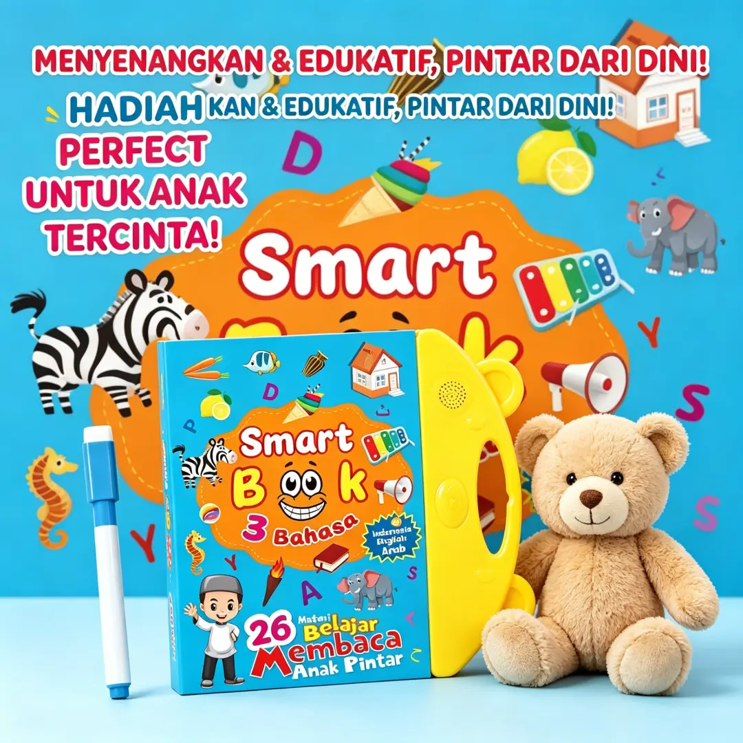 Buku Edukatif Belajar Suara, Buku Mainan Audio Interaktif Khusus Untuk Anak TK Dan Balita, Cocok Dipakai Saat Kegiatan Belajar Mandiri Di Rumah, Menumbuhkan Minat Membaca Dan Belajar Sejak Dini, Pilihan Favorit Orang Tua 2026 COD Tersedia